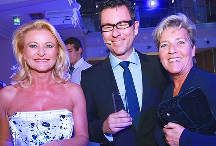 Nivea Pressekonferenz Wien 2011 mit Kai Bendix, Beiersdorf und Dagmar Lang, Manstein Verlag